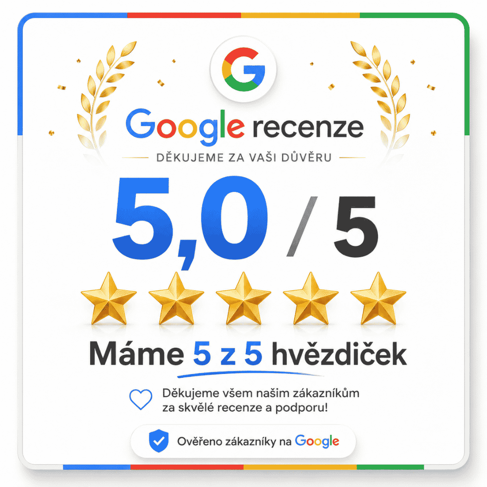 Google hodnocení ANVIDA 5 z 5 hvězd